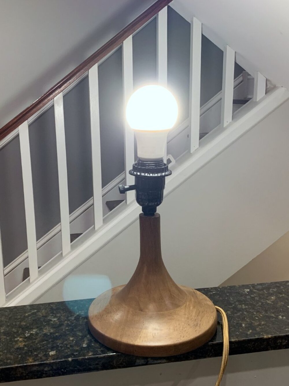 Hearth & and Hand with Magnolia Wood Trumpeted Table Lamp NEW 2025 - Picture 4 of 11